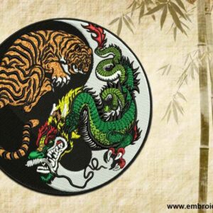 Dragon Tiger Yin Yang Tattoo Designs